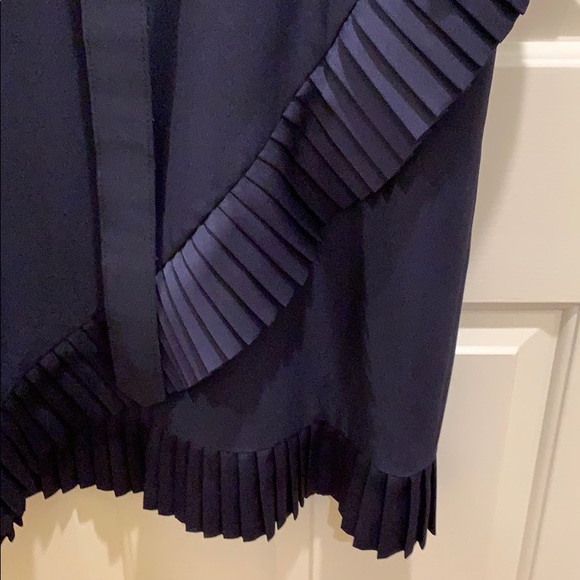 Carolina Herrera navy dress sz 12 - Picture 3 of 11